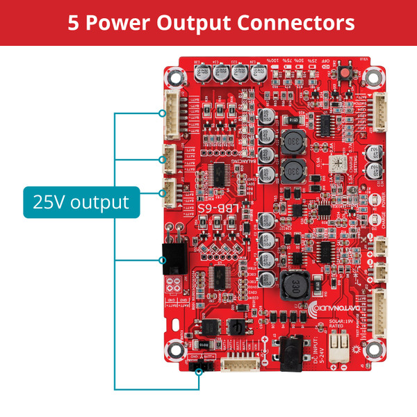 Dayton Audio LBB-6S Lithium Ion Battery Board Output Power